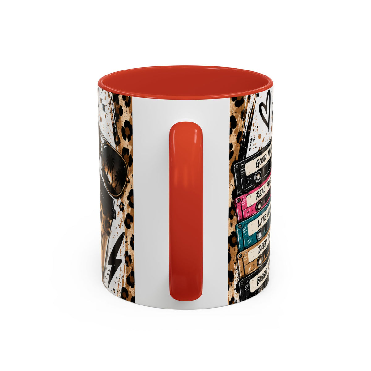 Built in the 80's Coffee Mug — Retro Gen X Leopard Travel Cup Design (11/15oz)