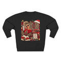 Christmas Mom Crewneck Sweatshirt - Leopard Santa Holiday Graphic