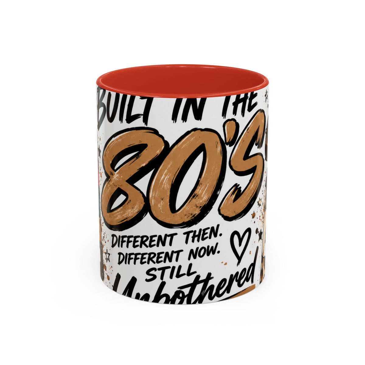 Built in the 80's Coffee Mug — Retro Gen X Leopard Travel Cup Design (11/15oz)