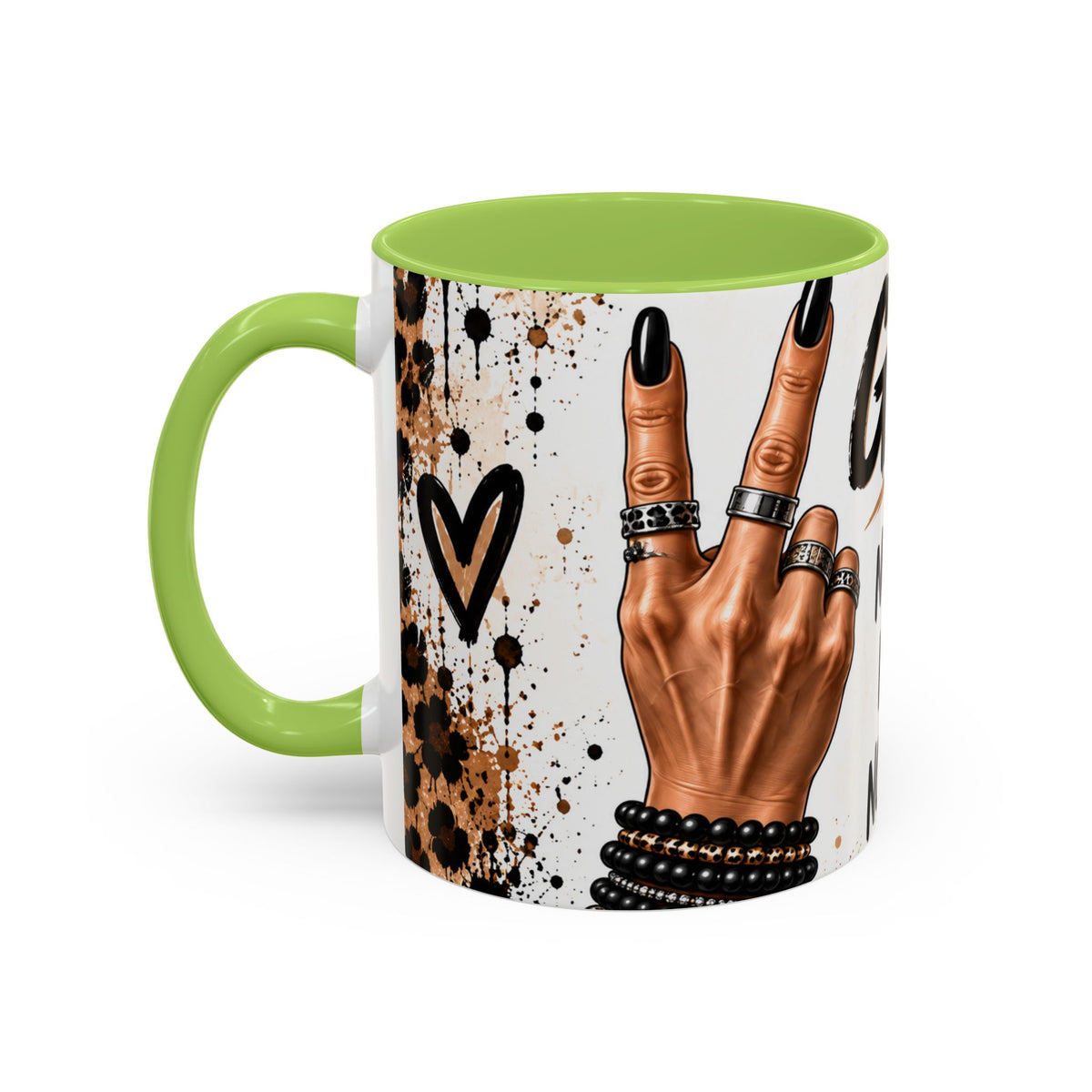 Gen X Coffee Mug — "Not Fragile, Not New, Not Impressed" Leopard Accent