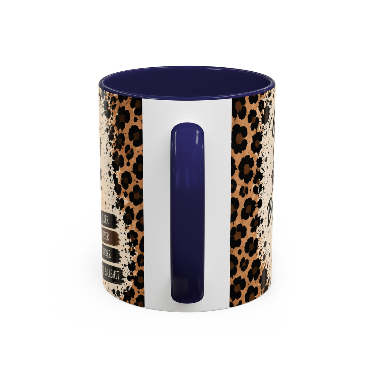 Gen X Fueled Accent Coffee Mug — “Same Attitude Different Decade” Leopard Design (11/15oz)