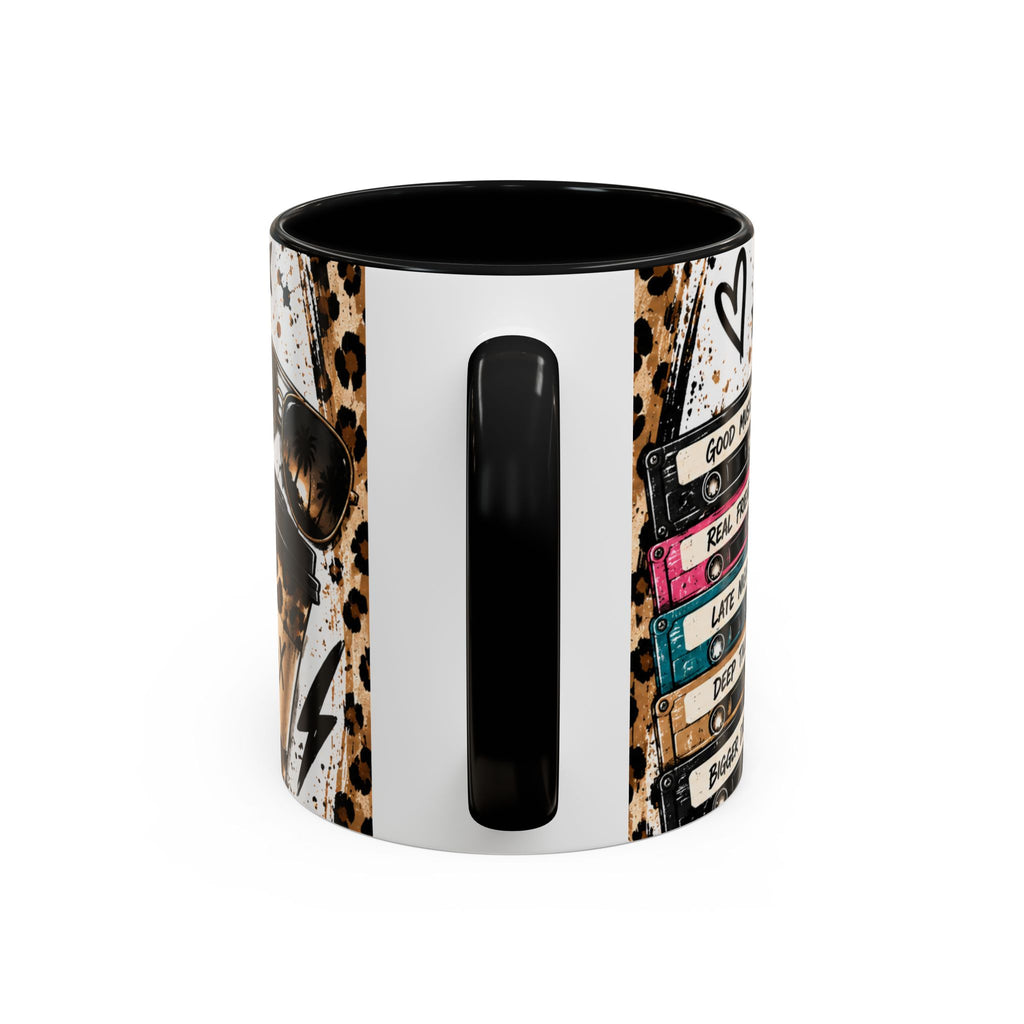 Built in the 80's Coffee Mug — Retro Gen X Leopard Travel Cup Design (11/15oz)