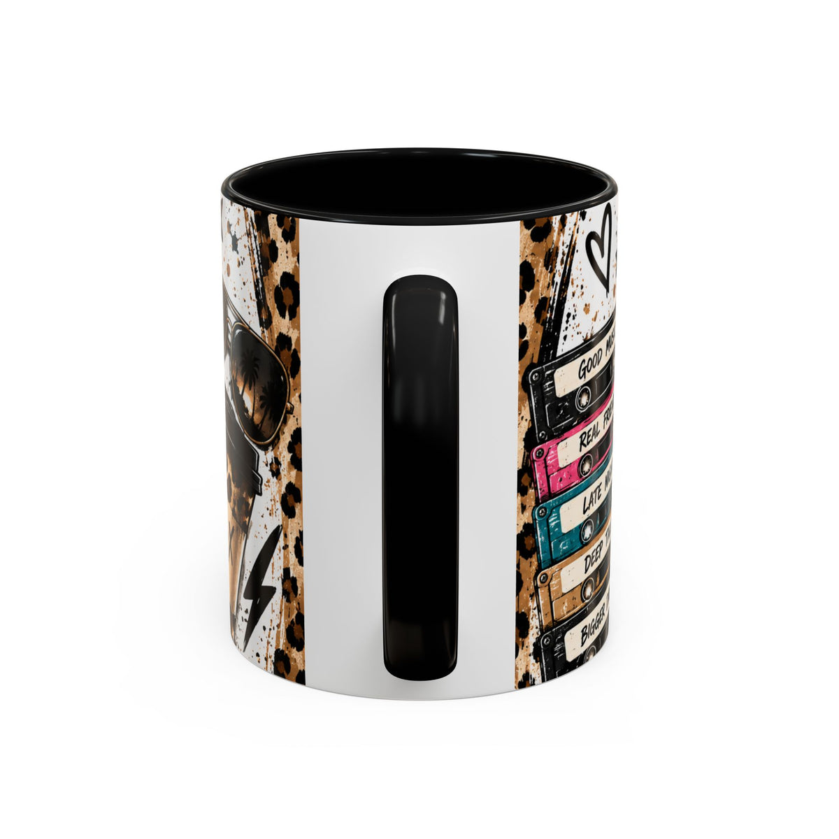 Built in the 80's Coffee Mug — Retro Gen X Leopard Travel Cup Design (11/15oz)