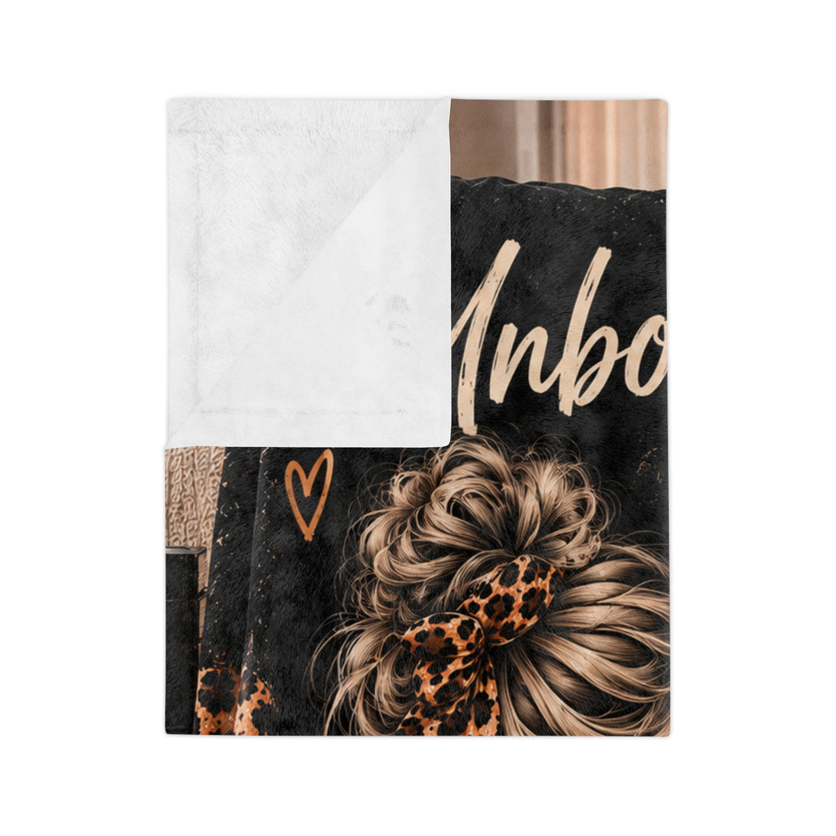 Unbothered Era Microfiber Blanket — Cozy Leopard Throw with 'Same Soul, Bolder Standards, Happier Me' Design