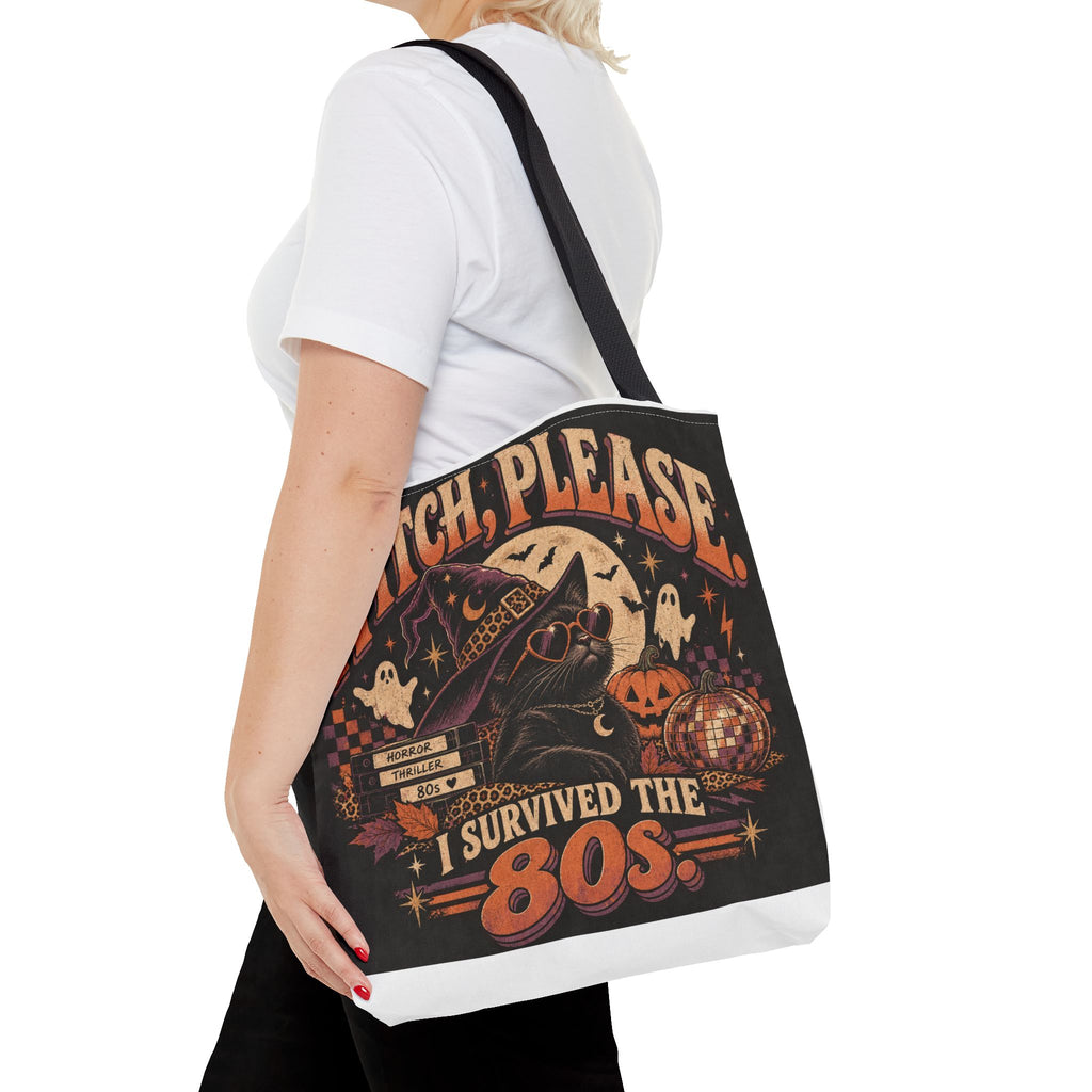Witch, Please — 'I Survived the 80s' Halloween Tote Bag