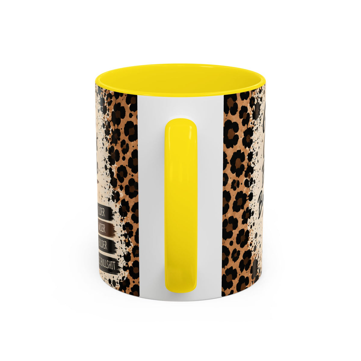 Gen X Fueled Accent Coffee Mug — “Same Attitude Different Decade” Leopard Design (11/15oz)