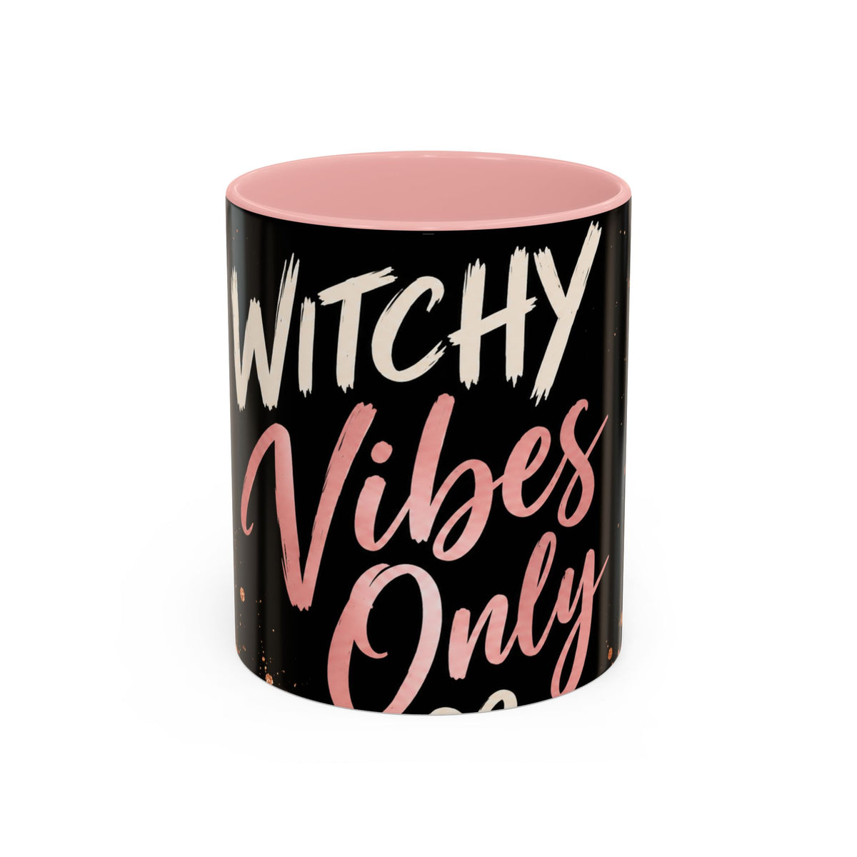 Witchy Vibes Only Accent Coffee Mug – Black Leopard Spellcaster Gift (11/15oz)
