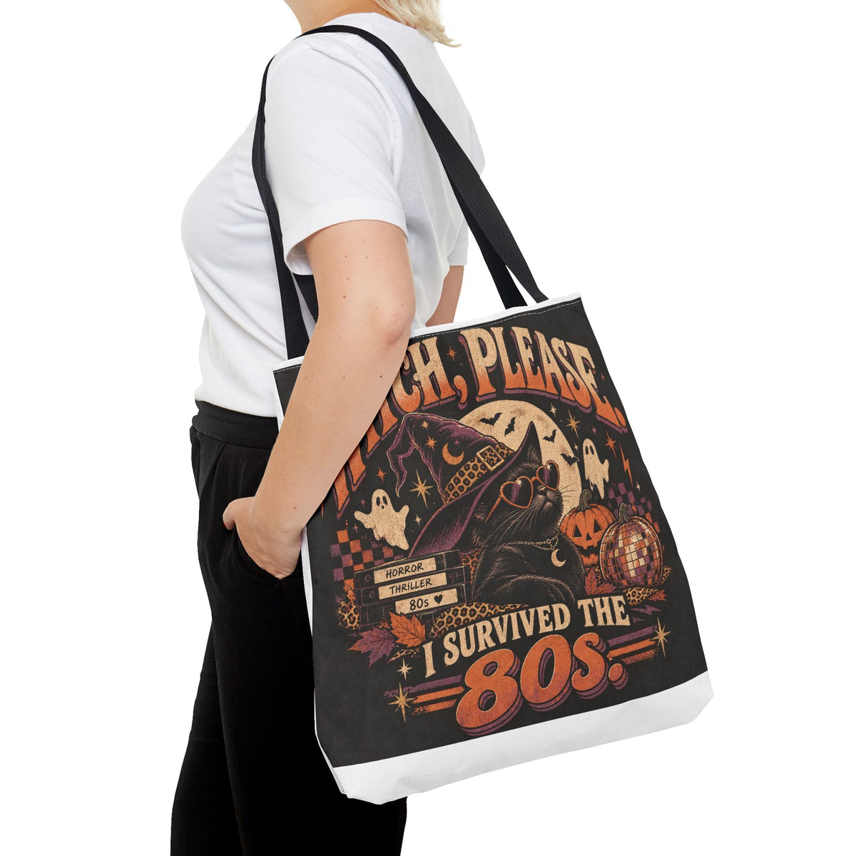 Witch, Please — 'I Survived the 80s' Halloween Tote Bag