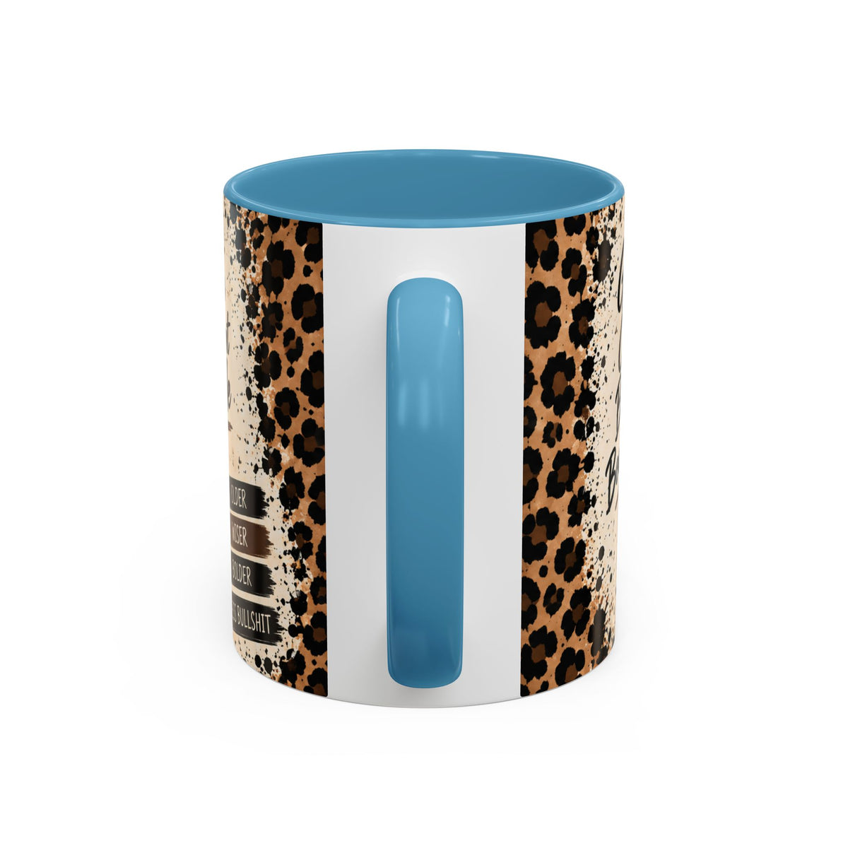 Gen X Fueled Accent Coffee Mug — “Same Attitude Different Decade” Leopard Design (11/15oz)