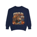 Fueled by Coffee Chaos & Witchy Energy Sweatshirt | Vintage Halloween Crewneck