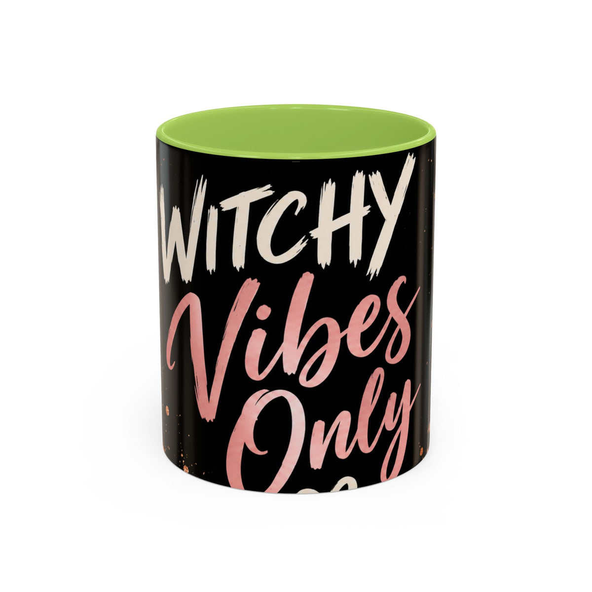 Witchy Vibes Only Accent Coffee Mug – Black Leopard Spellcaster Gift (11/15oz)