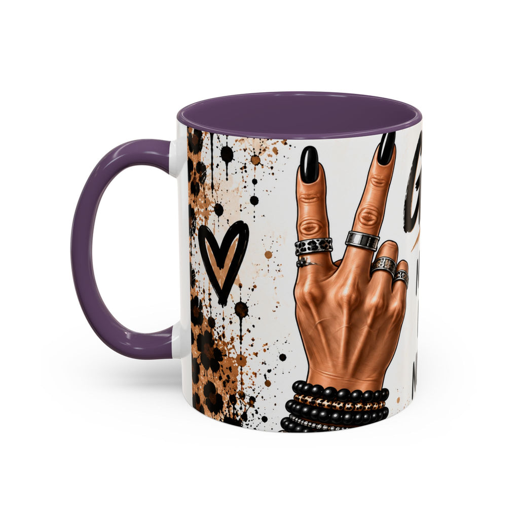Gen X Coffee Mug — "Not Fragile, Not New, Not Impressed" Leopard Accent