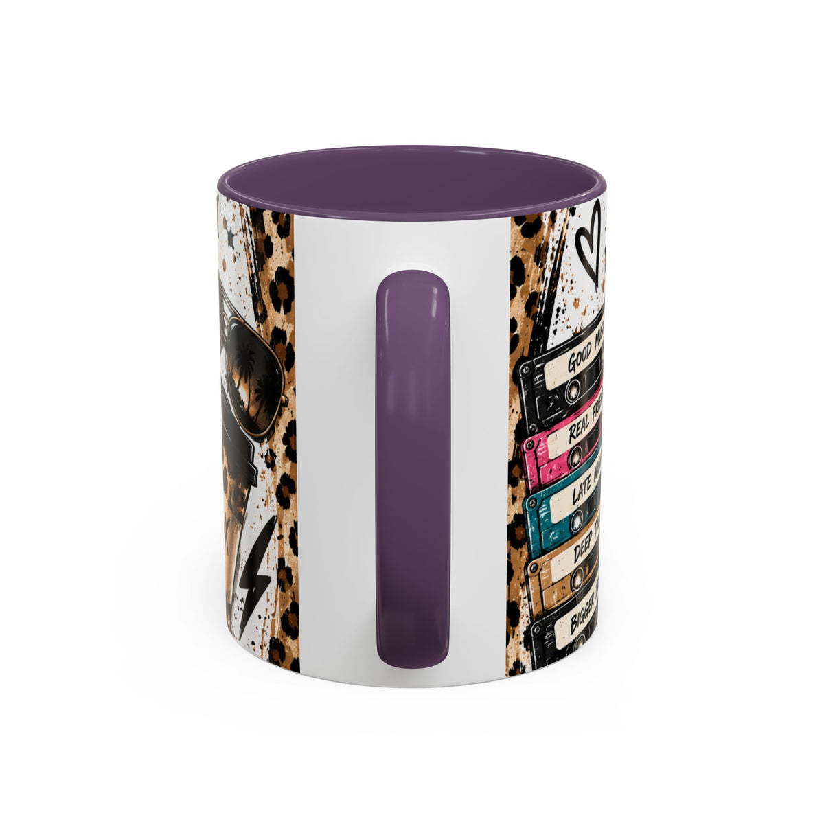 Built in the 80's Coffee Mug — Retro Gen X Leopard Travel Cup Design (11/15oz)