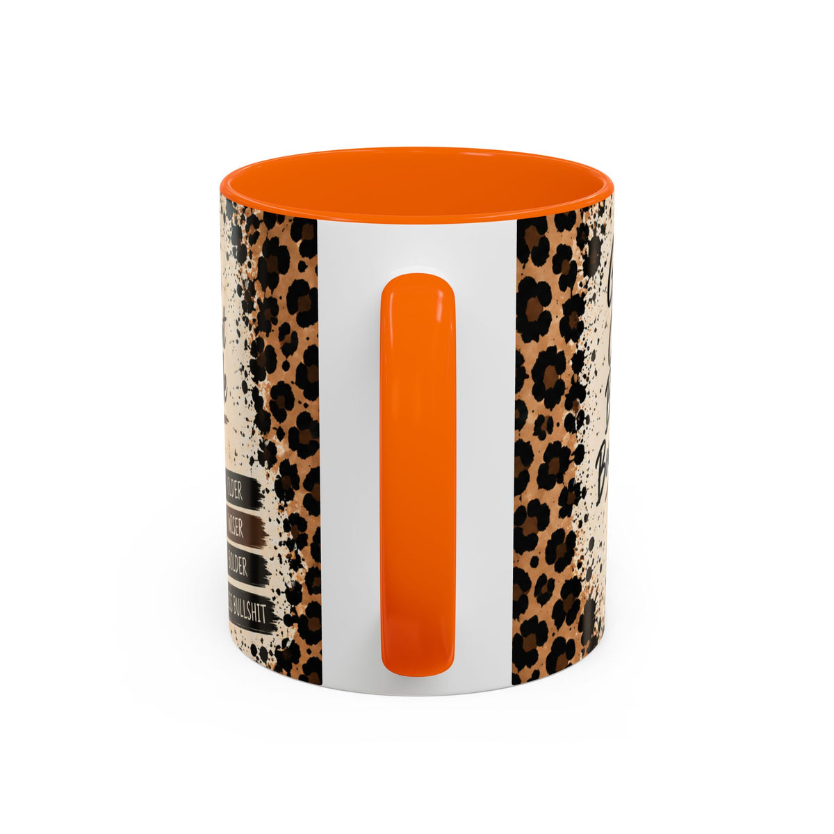 Gen X Fueled Accent Coffee Mug — “Same Attitude Different Decade” Leopard Design (11/15oz)