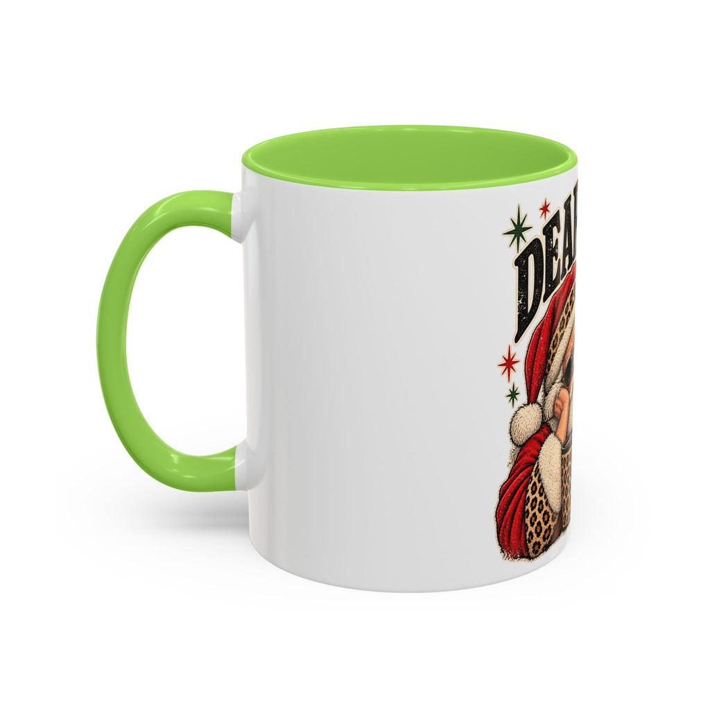 Christmas Coffee Mug - "Dear Santa, I'm Tired" Holiday Ceramic Mug (11oz/15oz)