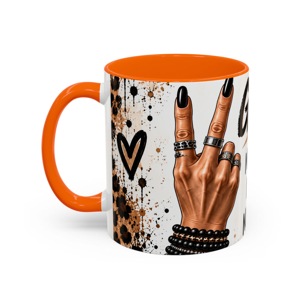 Gen X Coffee Mug — "Not Fragile, Not New, Not Impressed" Leopard Accent
