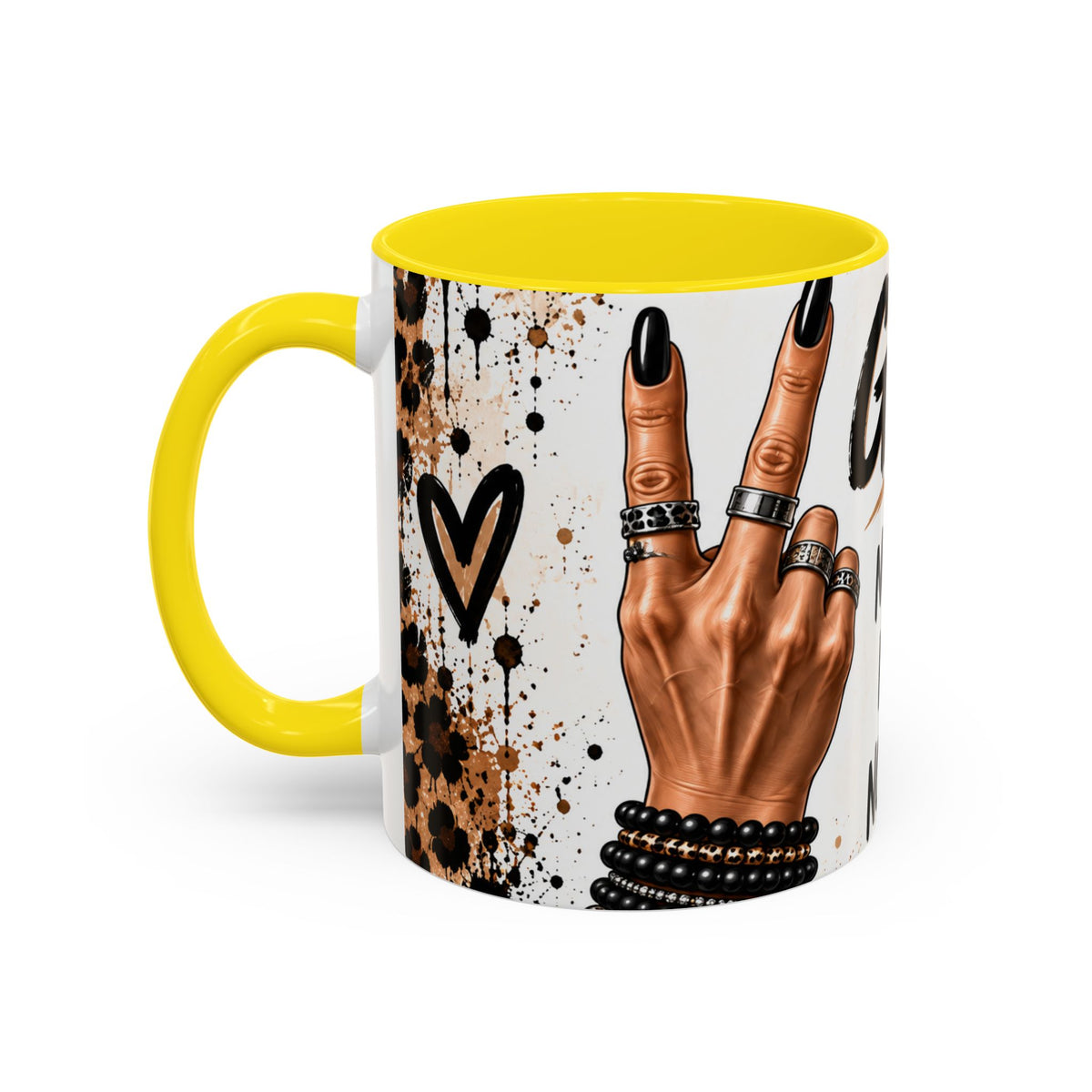 Gen X Coffee Mug — "Not Fragile, Not New, Not Impressed" Leopard Accent