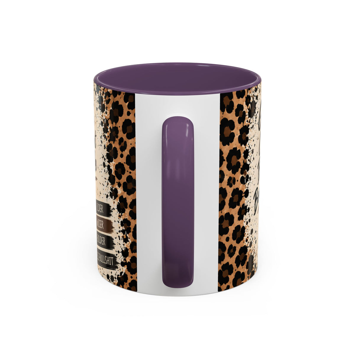 Gen X Fueled Accent Coffee Mug — “Same Attitude Different Decade” Leopard Design (11/15oz)