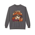 Halloween Pug Sweatshirt - "Cute Enough to Haunt You" Cozy Crewneck