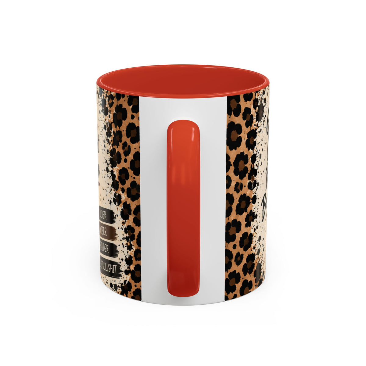 Gen X Fueled Accent Coffee Mug — “Same Attitude Different Decade” Leopard Design (11/15oz)