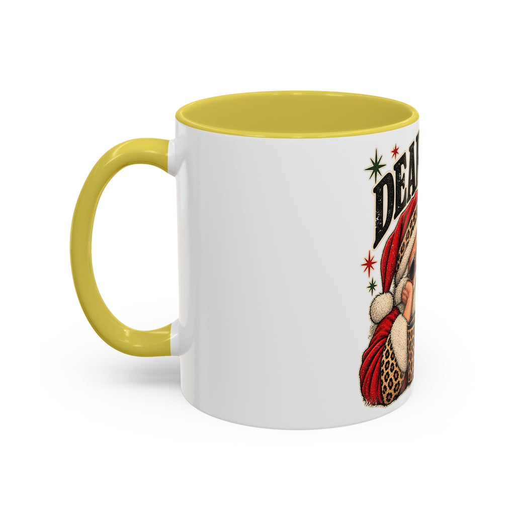 Christmas Coffee Mug - "Dear Santa, I'm Tired" Holiday Ceramic Mug (11oz/15oz)
