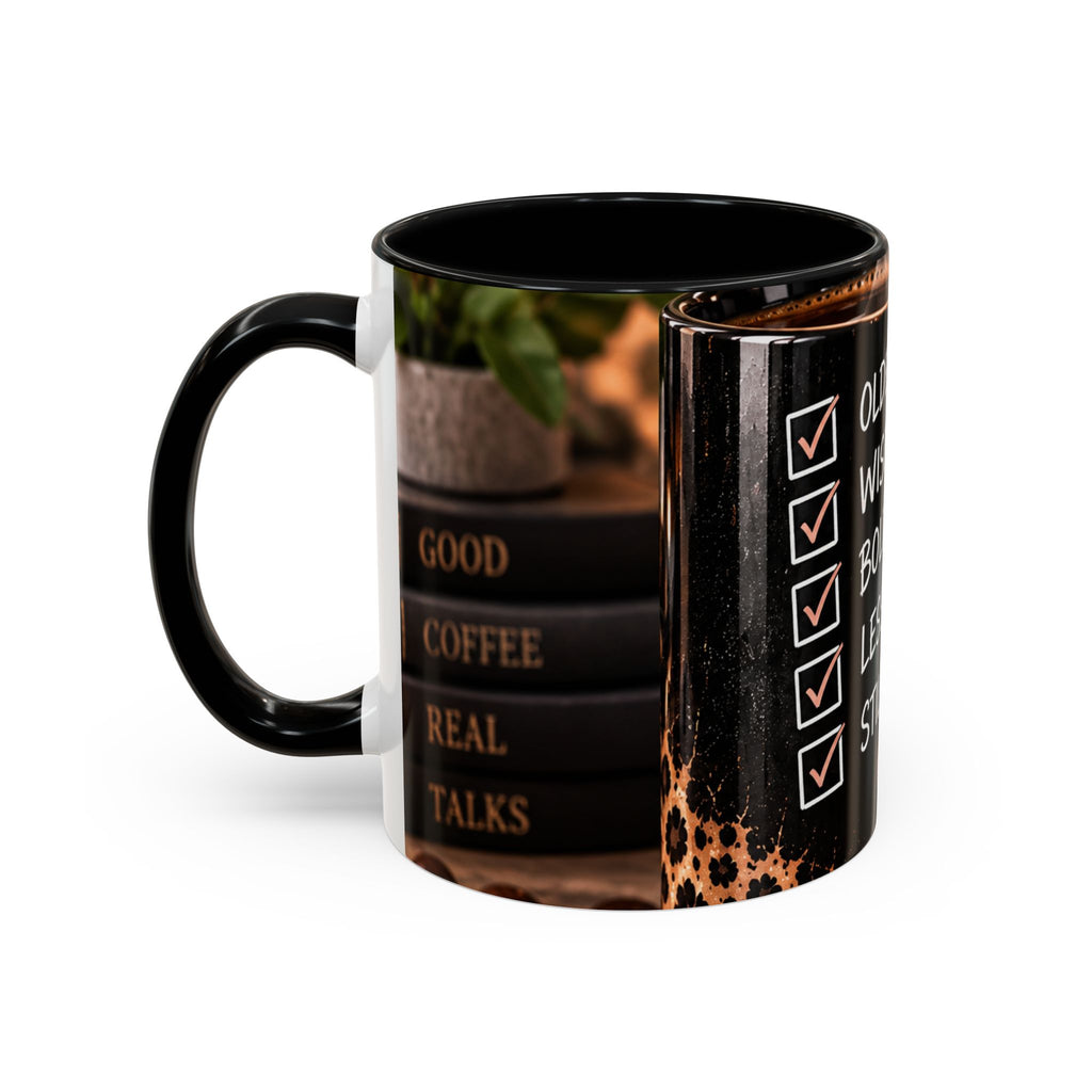 Still Thriving Coffee Mug — Older, Wiser, Bolder Leopard Accent 11/15oz