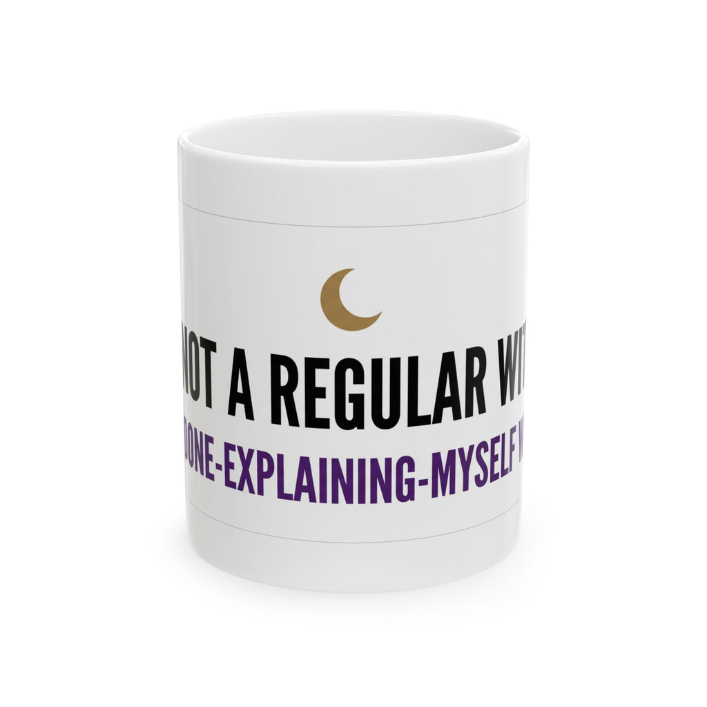Witchy Ceramic Mug - "Not a Regular Witch" Coffee Cup (11oz/15oz)