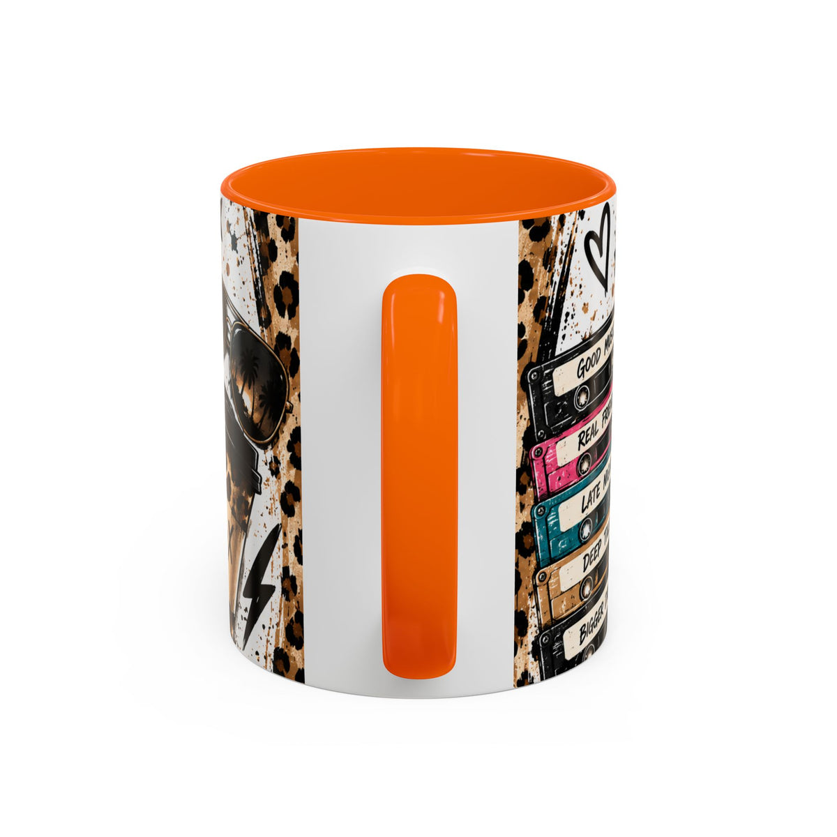 Built in the 80's Coffee Mug — Retro Gen X Leopard Travel Cup Design (11/15oz)