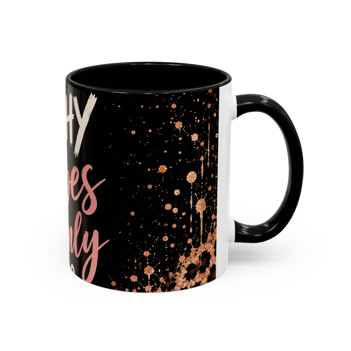 Witchy Vibes Only Accent Coffee Mug – Black Leopard Spellcaster Gift (11/15oz)