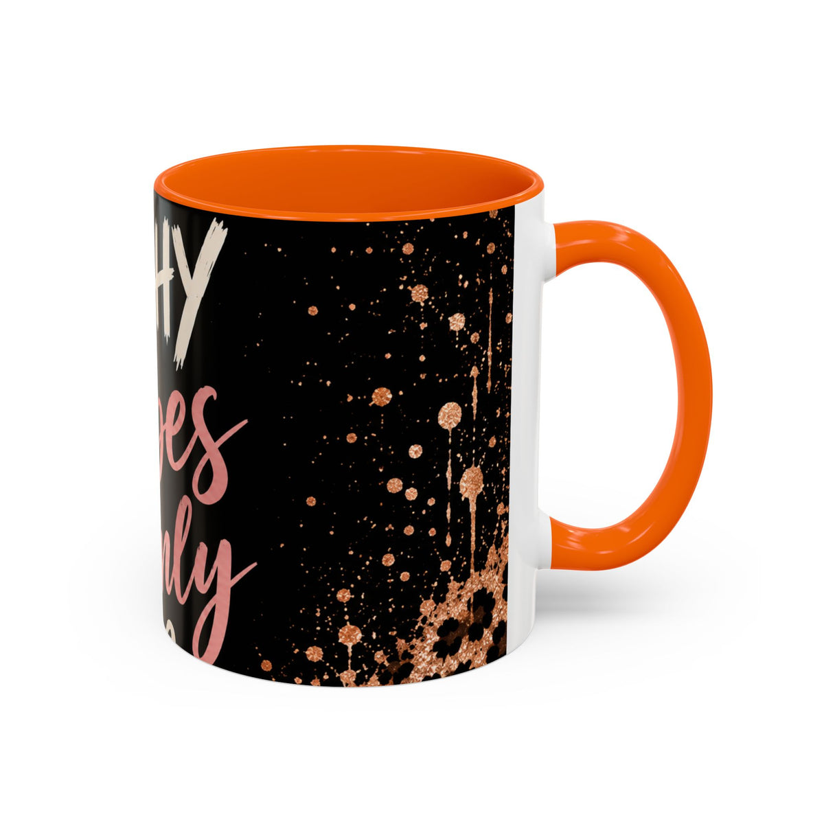 Witchy Vibes Only Accent Coffee Mug – Black Leopard Spellcaster Gift (11/15oz)