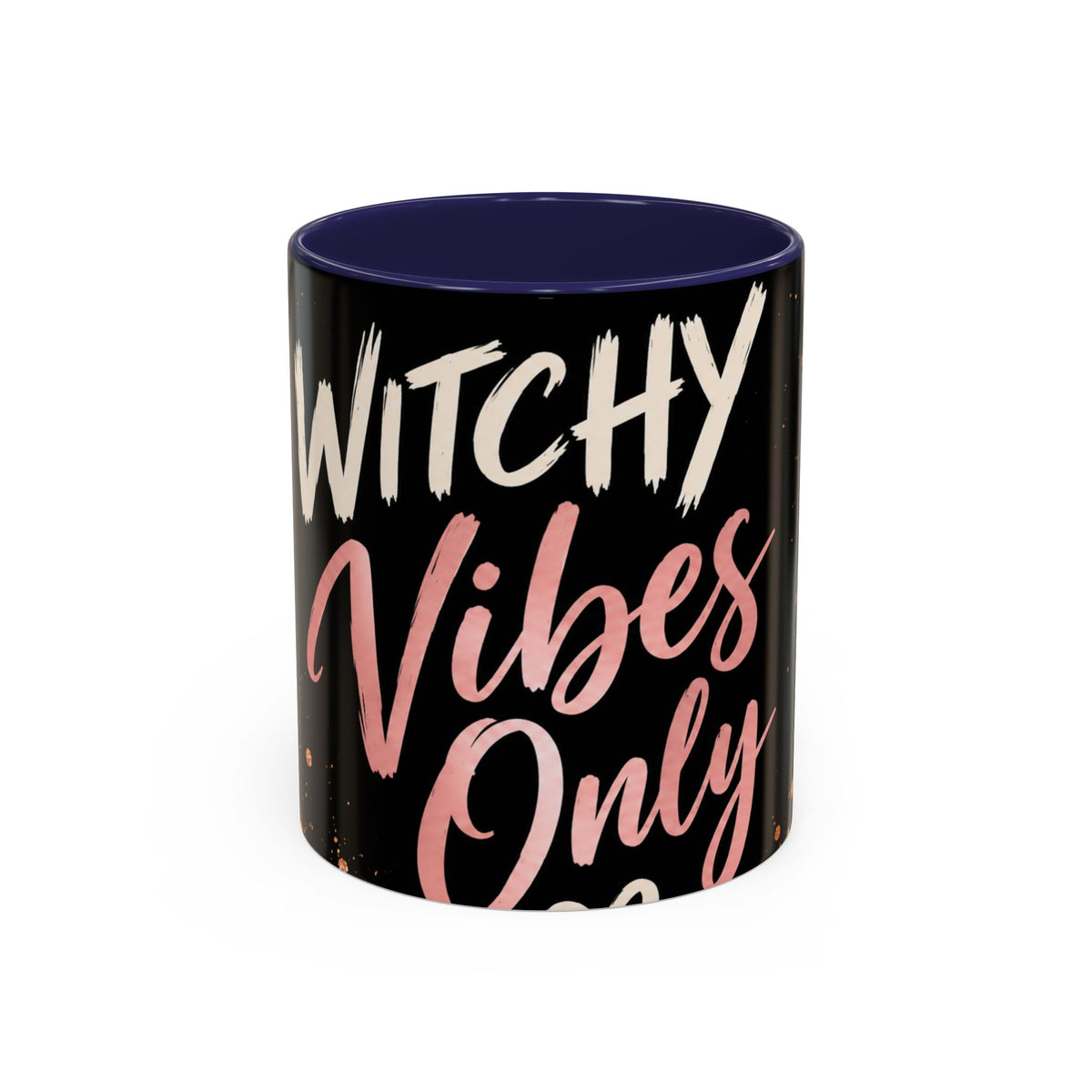 Witchy Vibes Only Accent Coffee Mug – Black Leopard Spellcaster Gift (11/15oz)