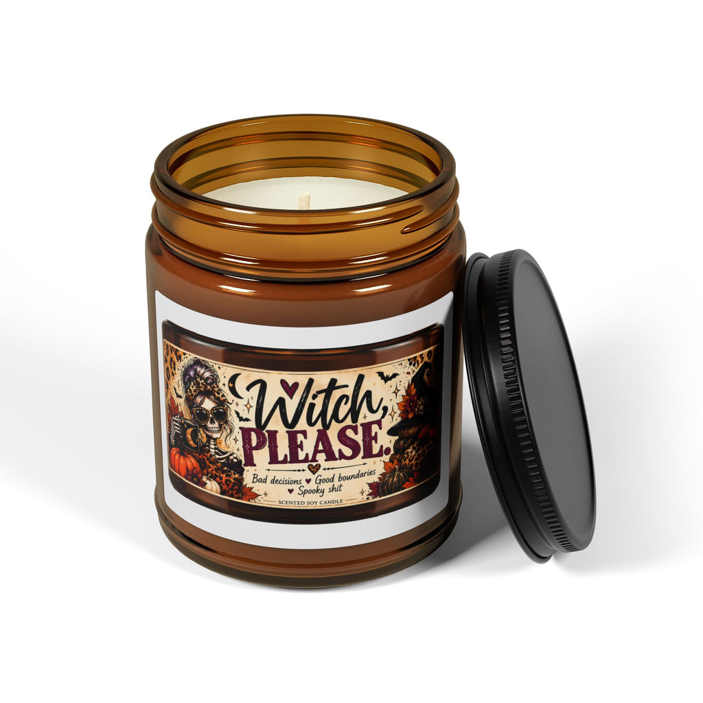 Witch Please label Candle | Amber Jar Soy Candle