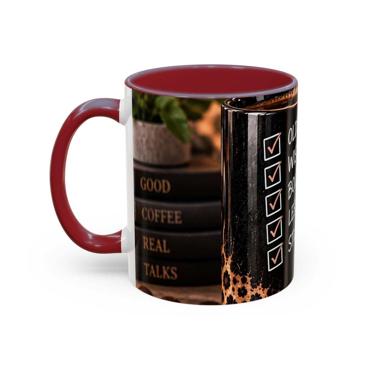 Still Thriving Coffee Mug — Older, Wiser, Bolder Leopard Accent 11/15oz