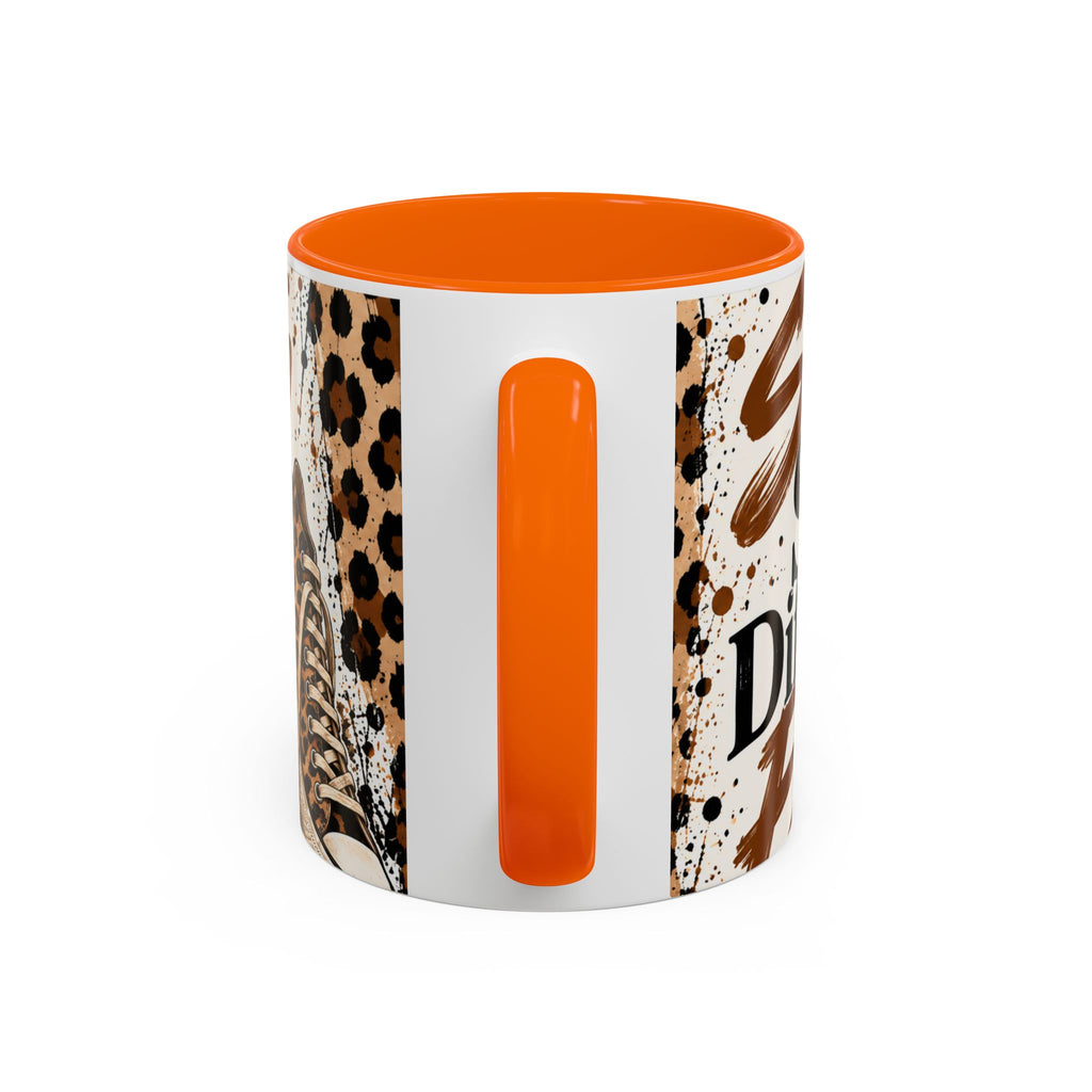 Coffee Lover Accent Mug — 'Good Coffee Bigger Mood' Leopard Design (11/15oz)