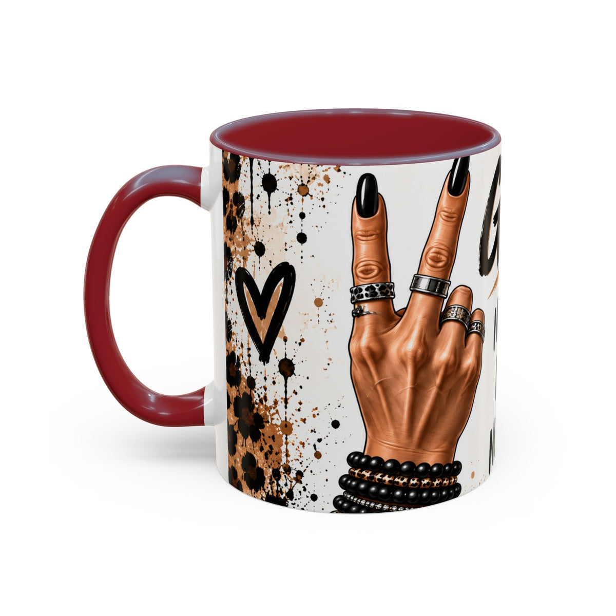 Gen X Coffee Mug — "Not Fragile, Not New, Not Impressed" Leopard Accent