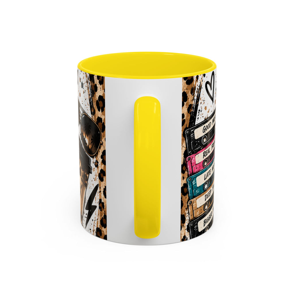 Built in the 80's Coffee Mug — Retro Gen X Leopard Travel Cup Design (11/15oz)