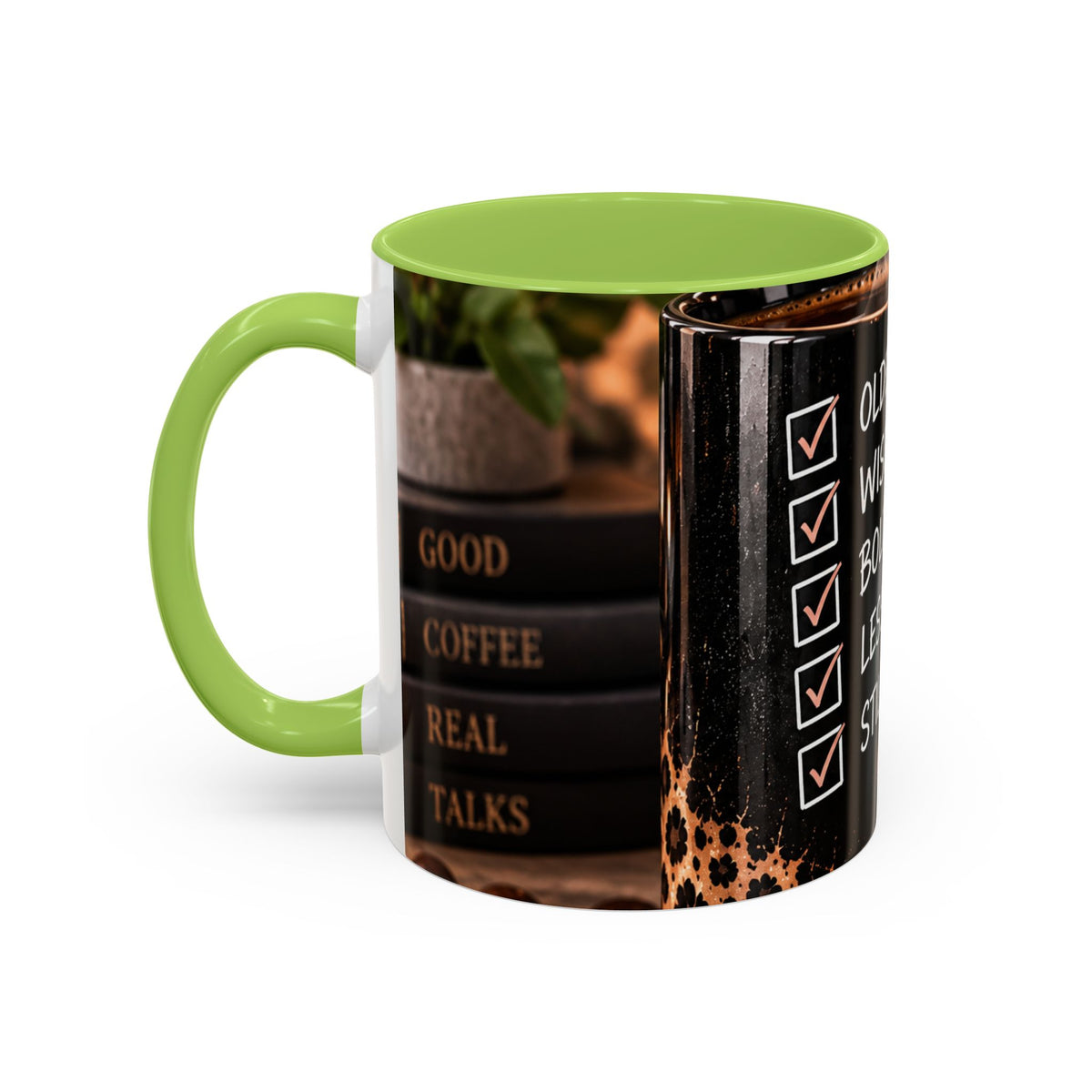 Still Thriving Coffee Mug — Older, Wiser, Bolder Leopard Accent 11/15oz
