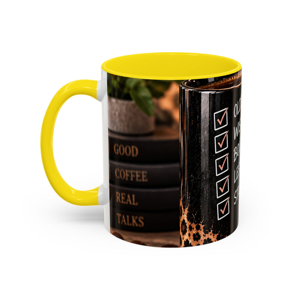 Still Thriving Coffee Mug — Older, Wiser, Bolder Leopard Accent 11/15oz