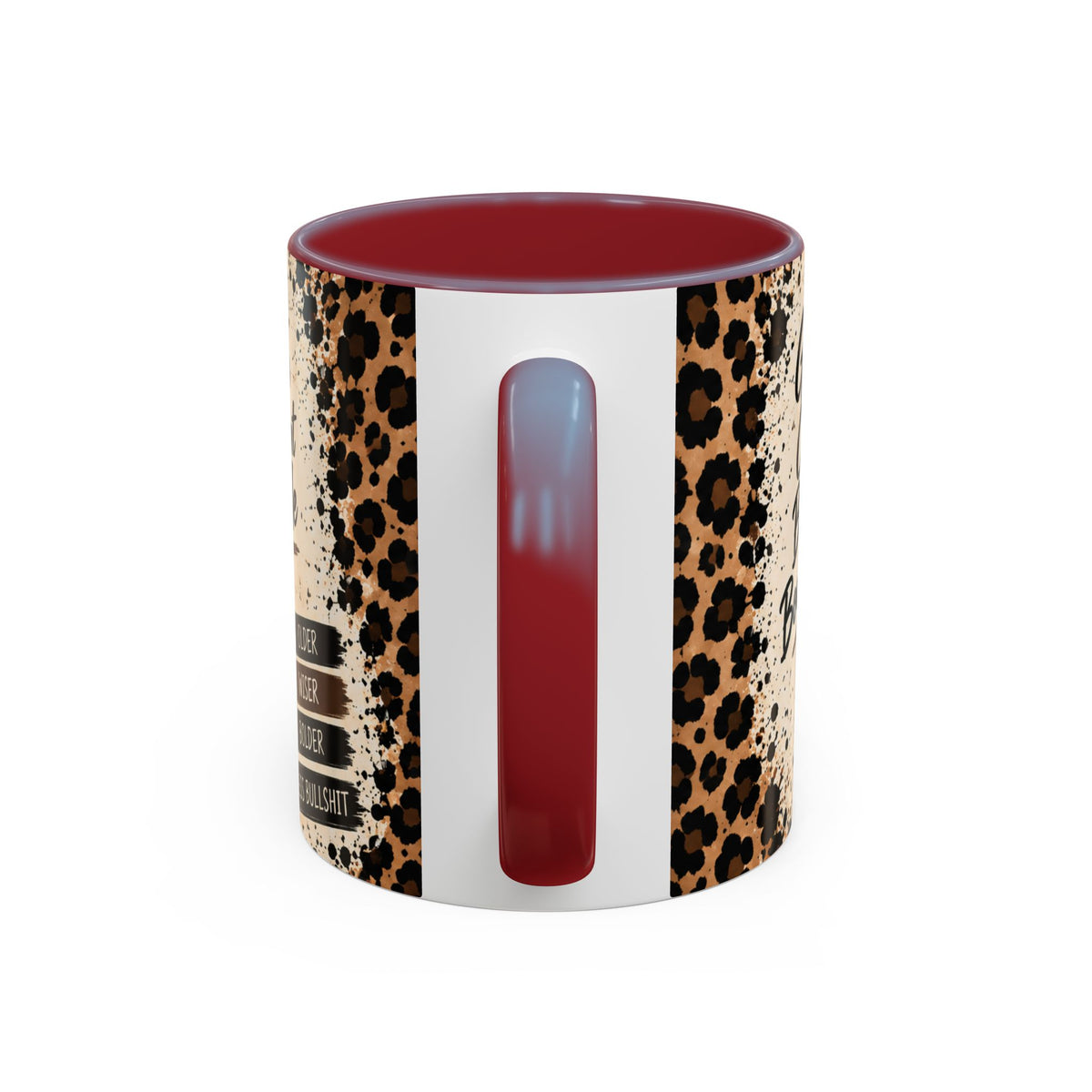 Gen X Fueled Accent Coffee Mug — “Same Attitude Different Decade” Leopard Design (11/15oz)