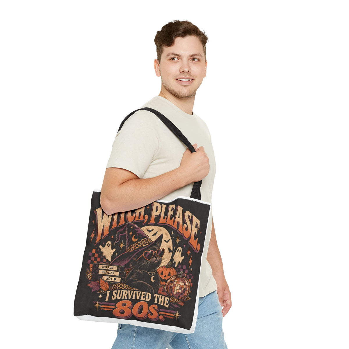 Witch, Please — 'I Survived the 80s' Halloween Tote Bag