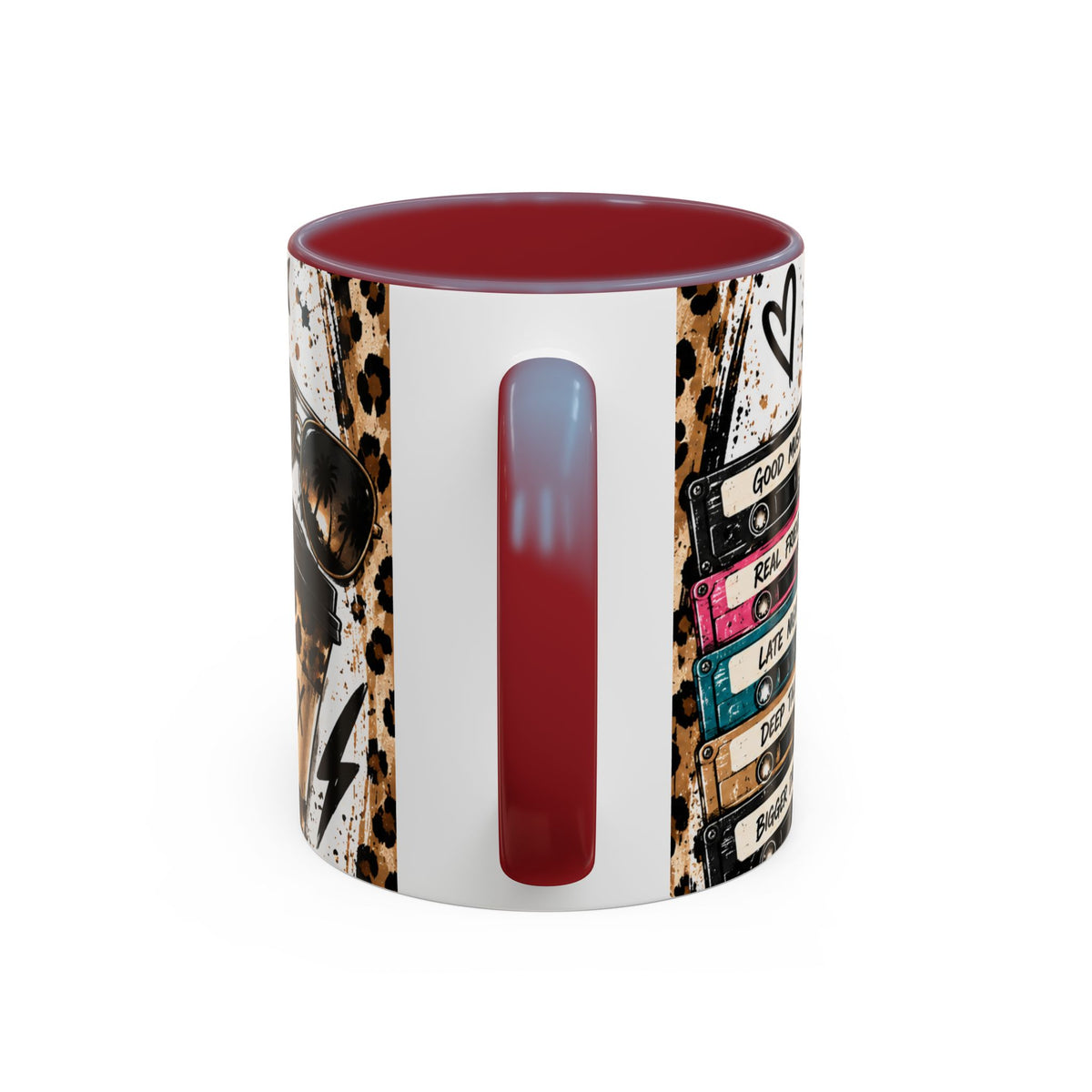 Built in the 80's Coffee Mug — Retro Gen X Leopard Travel Cup Design (11/15oz)