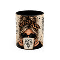 Gen X Fueled Accent Coffee Mug — “Same Attitude Different Decade” Leopard Design (11/15oz)