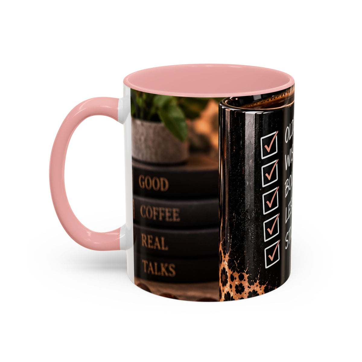 Still Thriving Coffee Mug — Older, Wiser, Bolder Leopard Accent 11/15oz