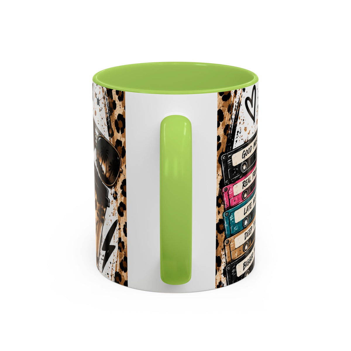 Built in the 80's Coffee Mug — Retro Gen X Leopard Travel Cup Design (11/15oz)
