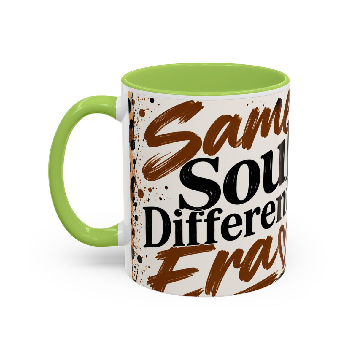 Coffee Lover Accent Mug — 'Good Coffee Bigger Mood' Leopard Design (11/15oz)