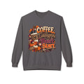 Coffee & Cattitude Sweatshirt — "Coffee and Cattitude Don't Start" Fall Crewneck