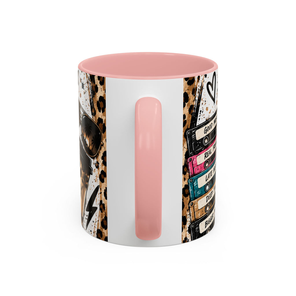 Built in the 80's Coffee Mug — Retro Gen X Leopard Travel Cup Design (11/15oz)