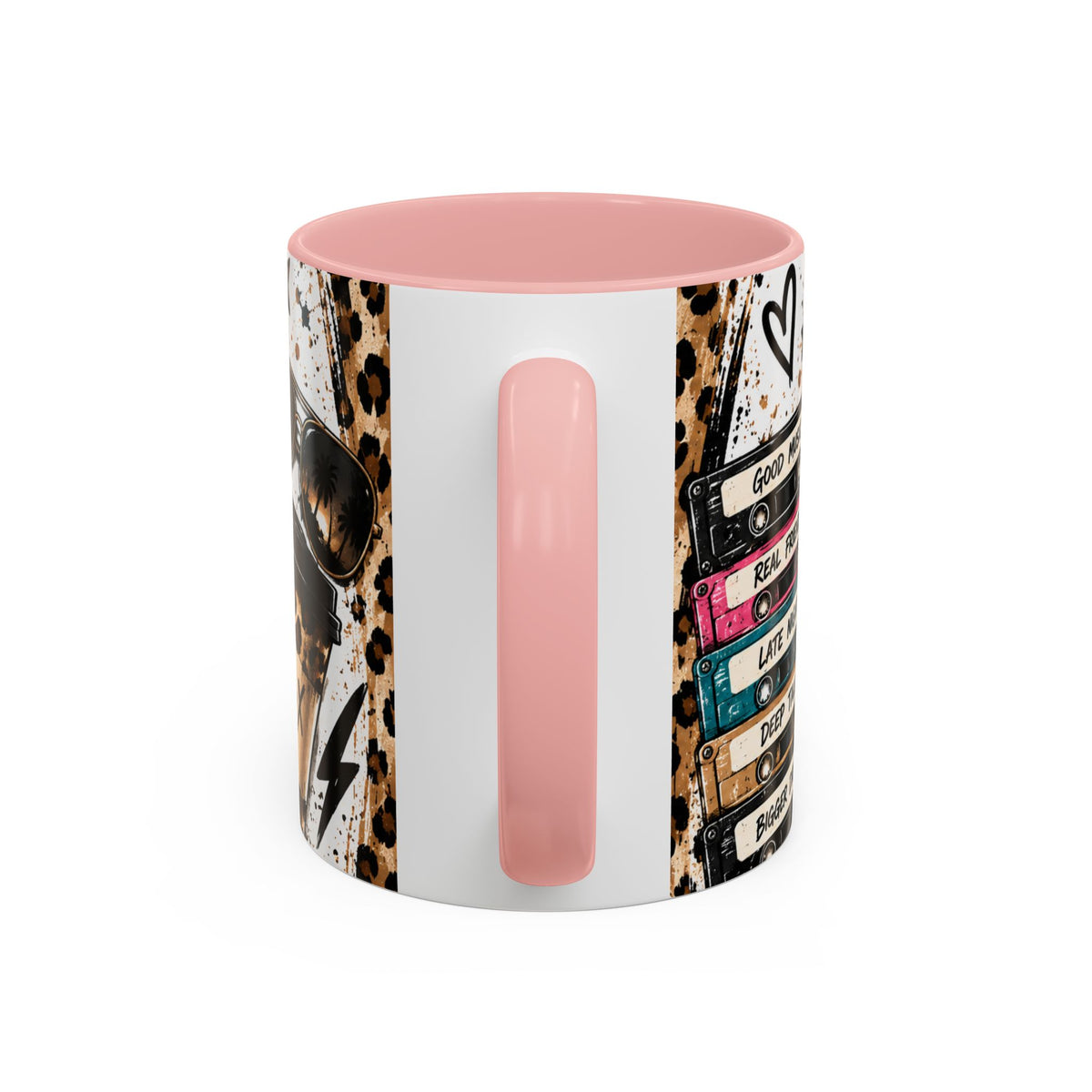 Built in the 80's Coffee Mug — Retro Gen X Leopard Travel Cup Design (11/15oz)