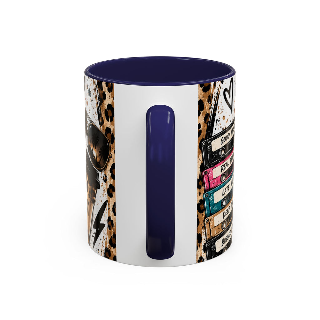 Built in the 80's Coffee Mug — Retro Gen X Leopard Travel Cup Design (11/15oz)