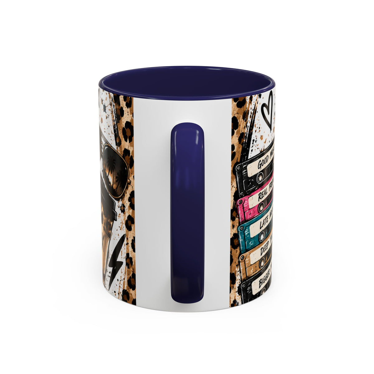 Built in the 80's Coffee Mug — Retro Gen X Leopard Travel Cup Design (11/15oz)